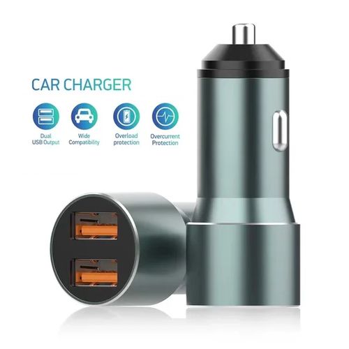 Vidvie Chargeur Téléphone Voiture Véhicule Camion Allume Cigare Double Port USB + Cable Type C
 Fiche Technique et Prix au Maroc