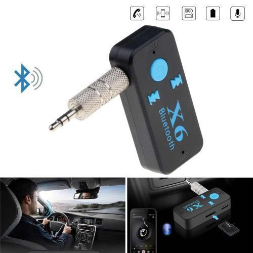 Wireless Récepteur X6 Récepteur mains libres Bluetooth sans fil Adaptateur de musique audio de voiture Lecteur MP3
 Fiche Technique et Prix au Maroc