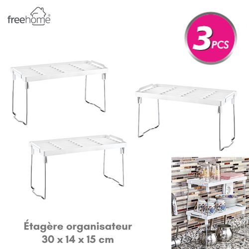 freehome Étagère organisateur pliable pour cuisine et salle de bain - Lot de 3
 Fiche Technique et Prix au Maroc