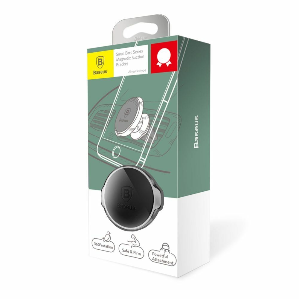 SUER-A01 - Baseus Small Ears Series Universal Air Vent Magnetic Car Mount Holder black (SUER-A01)