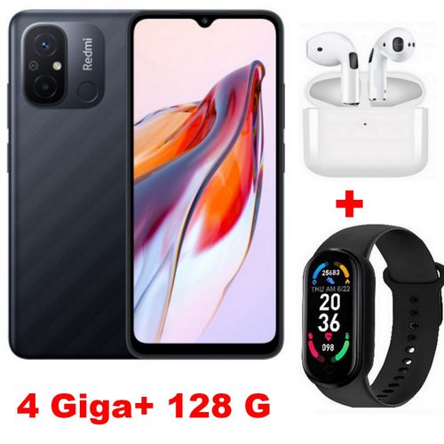 XIAOMI Redmi 12C (4GB -128GB) MediaTek G 85  -5000 mAh-50 MP- NFC - Gray + Kit+ Montre
 Fiche Technique et Prix au Maroc