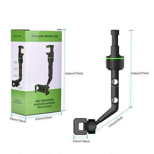 wiplay Support de téléphone pour rétroviseur avec rotation à 360 °multifonction
 Fiche Technique et Prix au Maroc