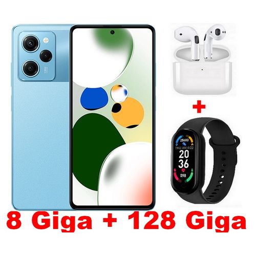 XIAOMI Redmi Note 12  Amoled 6,67″(8Go, 128Go) Snapdragon 680 - 50MP- Bleu +Kit+ Band
 Fiche Technique et Prix au Maroc