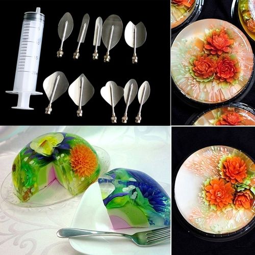 Ensemble d'outils en Art floral pour gelée 3D Gélatine Art type B, décoration de gâteau
 Fiche Technique et Prix au Maroc