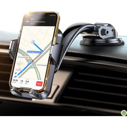 Support de voiture pour téléphone portable à ventouse, angle réglable à 90 degrés, adapté à tous les téléphones intelligents avec sticker
 Fiche Technique et Prix au Maroc