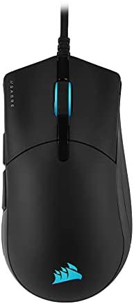 Corsair SABRE RGB PRO CHAMPION SERIES Souris Gaming (Forme Ergonomique pour l’esport, Poids Plume de Seulement 74 g, Câble en Paracorde Flexible, Boutons CORSAIR QUICKSTRIKE sans Interstice) NoirAvis,  Fiche Technique et Prix au Maroc