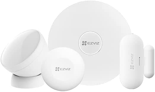 EZVIZ B1 Kit Système de Sécurité Domestique avec Détecteur PIR T1C, Détecteur d’Ouverture/Fermeture T2C, Bouton Intelligent T3C et A3 Passerelle Domestique Avis, Fiche Technique et Prix au Maroc