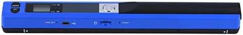 Pissente Scanner Portable, Scanner de Documents Portable A4 Scanner D'images Format A4 900DPI JPG PDF Formate Écran LCD (Bleu)Avis,  Fiche Technique et Prix au Maroc