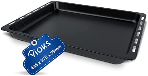 Plaque de cuisson de rechange pour Bauknecht 481010764532 - Extra profonde - Émaillée - Accessoire pour four - 445 x 375 mm Avis, Fiche Technique et Prix au Maroc