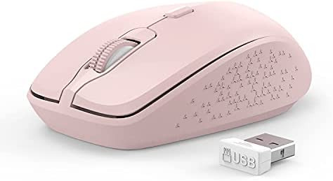 Souris sans Fil Bluetooth pour Ordinateur Portable Souris Optique sans Fil silencieuse pour Ordinateur Portable, iPad, MacBook, Tablette, Ordinateur Portable, PC, téléphone (Rose)Avis,  Fiche Technique et Prix au Maroc