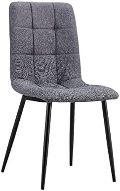 Mc Haus Maya Dark Grey x4 - Lot de 4 chaises de Salle à Manger, Design Nordique et Vintage avec siège rembourré et Dossier Ergonomique, Gris foncéAvis,  Fiche Technique et Prix au Maroc