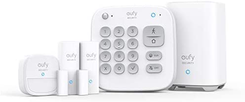 eufy Security Kit Alarme Domestique 5 Pièces, Sécurité Domestique, Clavier, Détecteur de Mouvement, 2 Capteurs d'Entrée, Système d'alarme Domestique, Contrôle Via APP Avis, Fiche Technique et Prix au Maroc
