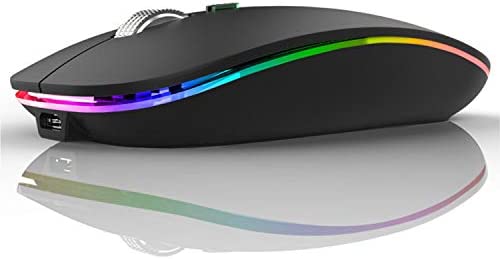 Uiosmuph Souris sans Fil, Souris Bluetooth Rechargeable Portable Souris Silencieux (800-1200-1600DPI) pour Tablet/Laptop/Windows/Linux/Android NoirAvis,  Fiche Technique et Prix au Maroc