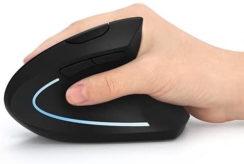 Ergonomique Verticale USB Rechargeable Souris verticale sans fil Optique,Endurance optique de haute précision pour PC/MacAvis,  Fiche Technique et Prix au Maroc