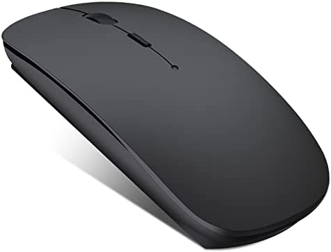 Souris Bluetooth rechargeable et légère sans fil compatible avec MacBook Pro/Air/Android/iOS, ordinateur portable/PC/Mac/ordinateur, noirAvis,  Fiche Technique et Prix au Maroc