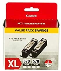 Canon PGI-570XL Cartouches BK Noires XL Pack de 2 (Emballage plastique sécurisé) LAvis,  Fiche Technique et Prix au Maroc