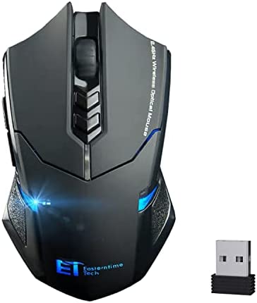 UrChoiceLtd® 2017 ET TECH X-08 Nouveau Boutons USB 7 Sans Fil Professionnel Game Gaming Optical Souris Souris 800/1200/1600/2000/2400 DPI Réglable Pour PC Portable Bureau Carnet - Noir noir)Avis,  Fiche Technique et Prix au Maroc