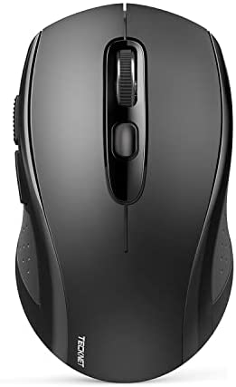 TECKNET Souris Bluetooth sans Fil 3 Modes (BT5.0/3.0+2.4G) Ergonomique Souris avec Récepteur Nano USB, 2400 DPI Réglable Optique Wireless Mouse pour Ordinateur, Laptop, Mac, PC, Windows, NoirAvis,  Fiche Technique et Prix au Maroc