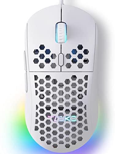 Dierya × TMKB M1SE Souris Gaming pour PC, avec capteur Optique 12800 DPI Gaming Mouse, 6 Boutons programmables, RGB Personnalisable, Ergonomique Filaire Souris Filaire Ordinateur - BlancAvis,  Fiche Technique et Prix au Maroc