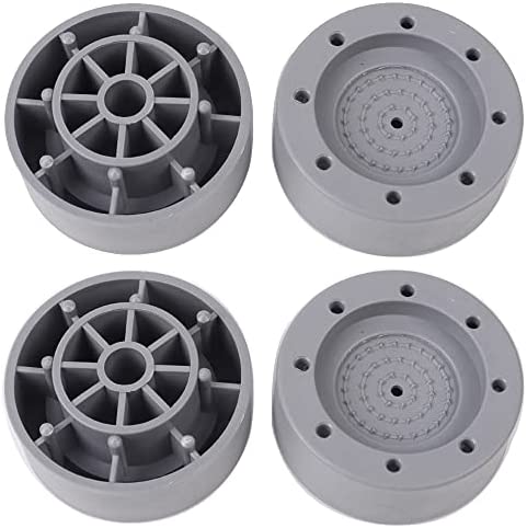 HuaLiSiJi Patins Anti Vibration 4 pièces, Augmentation de La Hauteur des Pieds de La Machine à Laver, Pas de Pieds en Caoutchouc Noir (B-Gris 4 Pièces) Avis, Fiche Technique et Prix au Maroc