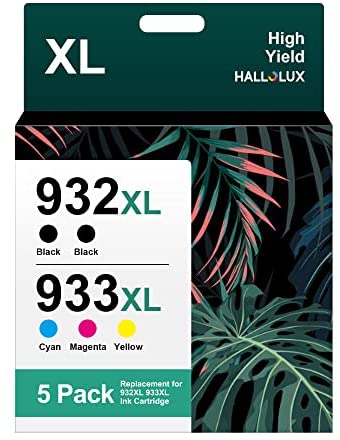 932XL/933XL Pack de 4 Cartouches d'encre Remplacement pour HP 932XL 933XL 932 XL 933 XL pour Officejet 6600 6700 7510 7612 7110 7610 6110 (2 Noir, 1 Magenta, 1 Cyan, 1 Jaune)Avis,  Fiche Technique et Prix au Maroc