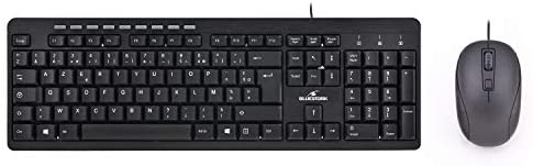 Bluestork – Pack Clavier et Souris Filaire – Design Ergonomique - 10 Raccourcis MultiMedia – Noire AZERTY FrancaisAvis,  Fiche Technique et Prix au Maroc