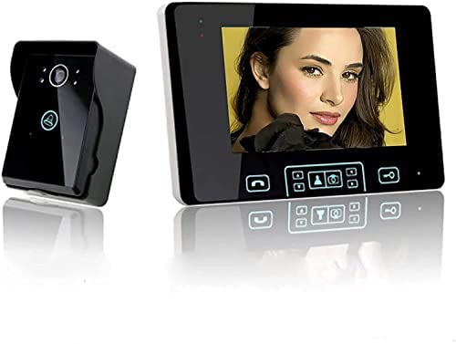 Interphone de Porte de Système d'interphone de Sonnette Vidéo Sans fil 2,4 GHz Avec Moniteur d'écran de 7 Pouces Caméra HD d'interphone de Porte Vidéo Avis, Fiche Technique et Prix au Maroc