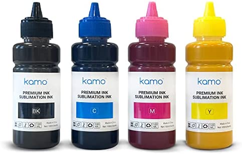 Kamo Encre de Sublimation Transfert de Presse à Chaud sur des T-Shirts, Tasses, Coques de téléphone, Cadeau de Bricolage, etc., pour Epson EcoTank Supertank ET-2720 ET-2760 ET-2800 ET-2803 ET-2850Avis,  Fiche Technique et Prix au Maroc