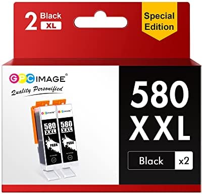 GPC Image PGI-580 XXL Compatible Cartouches d'encre Remplacement pour Canon 580 XXL pour PIXMA TS6150 TS6151 TR8550 TR7550 TS8150 TS8151 TS9150 TS9155 TS6250 TS8250 TS9551C TS9550 (2 PGBK)Avis,  Fiche Technique et Prix au Maroc