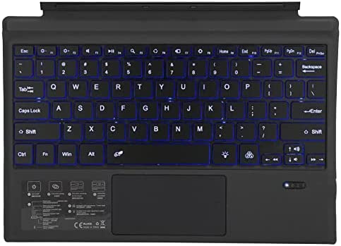 Clavier Détachable pour Surface Pro 7/6/5/4/3, Clavier Ultra-Mince Portable Bluetooth sans Fil 7 Couleurs Rétroéclairé par LED avec Pavé Tactile pour Surface Pro3/4/5/6/7Avis,  Fiche Technique et Prix au Maroc