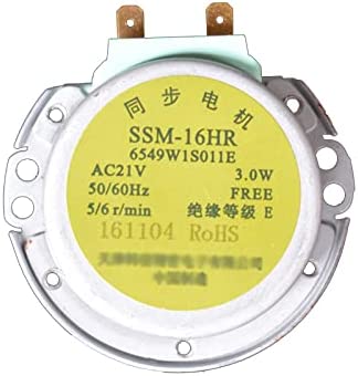 Moteur synchrone pour four à micro-ondes SSM-16HR 6549W1S011E AC 21 V 3 W 50/60 Hz Compatible avec pièces de four à micro-ondes LG Avis, Fiche Technique et Prix au Maroc