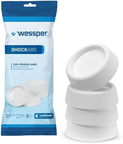 Wessper Amortisseur de vibrations (pour laveuse, sécheuse et lave-vaisselle, diamètre intérieur 4,5 cm, Jeu de 4) Avis, Fiche Technique et Prix au Maroc