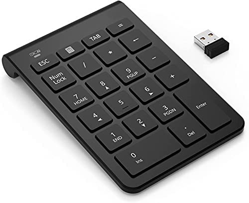 ASHU Clavier numérique sans Fil à 22 Touches - Ultra Fin, pavé numérique Portable avec Mini récepteur USB pour PC, NoirAvis,  Fiche Technique et Prix au Maroc
