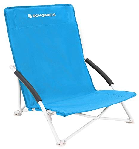 SONGMICS GCB61S Chaise de Camping Pliante Charge maximale 140 kg Tissu Oxford Robuste 600D Bleu, revêtu de PVC (600 x 300, 56 x 53 x 64 cmAvis,  Fiche Technique et Prix au Maroc