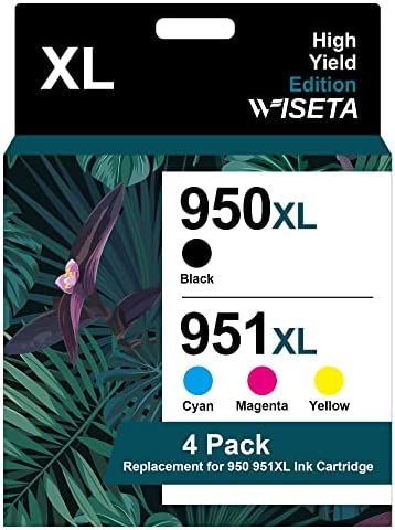 950XL (Noir)/ 951XL (Cyan/Magenta/Jaune) Pack de 4 Cartouches d'encre pour HP 950 951 XL pour Officejet Pro 251dw 276dw 8100 8600 8610 8615 8620 8625 8630 8640 (1 Noir, 1 Cyan, 1 Magenta, 1 Jaune)Avis,  Fiche Technique et Prix au Maroc