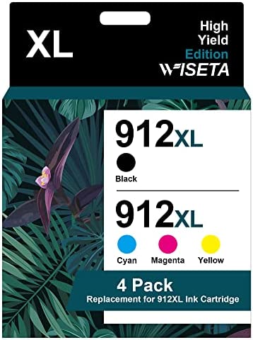 912 XL Cartouches d'encre Remplacement Compatible pour HP 912XL 912 pour Officejet Pro 8022 8023 8024 8025 pour Officejet 8012 8014 8015 8017 (Noir Cyan Magenta Jaune)Avis,  Fiche Technique et Prix au Maroc