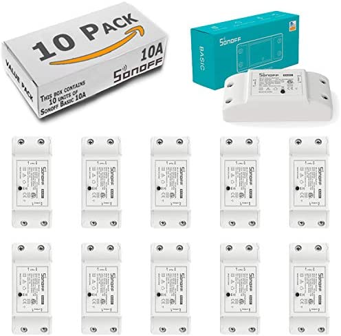 Sonoff Basic R2, Commutateur Intelligent Sonoff, Module de Commutateur WiFi pour Commande à Distance de Maison Intelligente Compatible Alexa d’Amazon,l’Assistant Google Home,Nest,Android et iOS Avis, Fiche Technique et Prix au Maroc