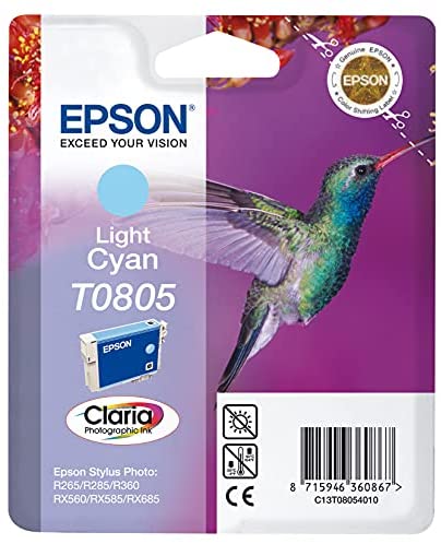 Epson - Cartouche jet d'encre - C13T080540 - Cyan Clair Amazon Dash Replenishment est prêtAvis,  Fiche Technique et Prix au Maroc