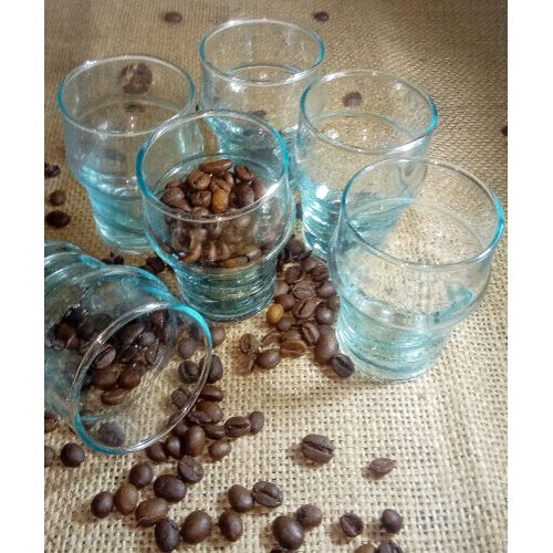 6 Verres à thé et café espresso, produit artisanal beldi 60ml
 Fiche Technique et Prix au Maroc