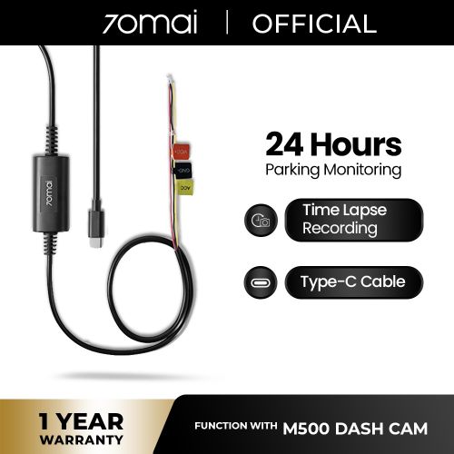 70mai Hardwire UP03 Kit TYPE C Pour 70mai OMNI & M500, , 24H/7J
 Fiche Technique et Prix au Maroc