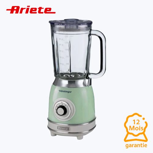Ariete BLENDER VINTAGE GLASS 1000 WATTS
 Fiche Technique et Prix au Maroc