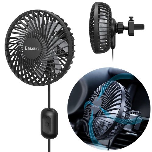 Basues Ventilateur de refroidissement électrique de voiture, rotatif à 360 °
 Fiche Technique et Prix au Maroc
