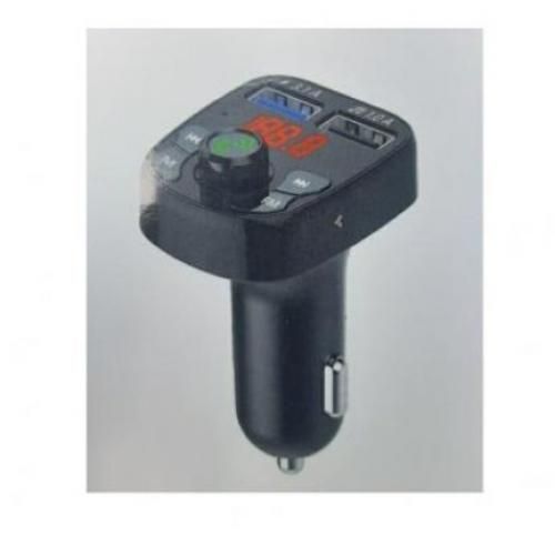 Bluetooth Voiture Transmetteur radio FM sans Fil avec charge rapide 2 USB-noir-
 Fiche Technique et Prix au Maroc