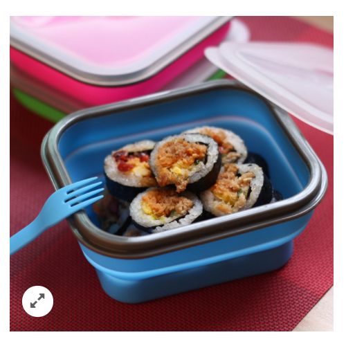 DWIRTY Boite de repas alimentaire pliable carrée Bleu
 Fiche Technique et Prix au Maroc