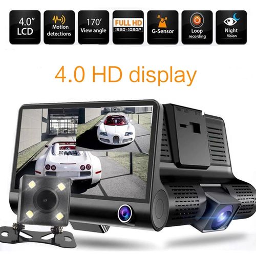 Dashcam Caméra de tableau de bord DVR 1080P, avec caméra de vision arrière, Night vision
 Fiche Technique et Prix au Maroc