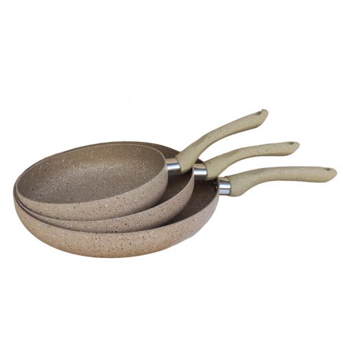 Delmonti Pack 3 Poêle En Granit anti adhésive 20cm,24cm,28cm jaune Article 202428
 Fiche Technique et Prix au Maroc