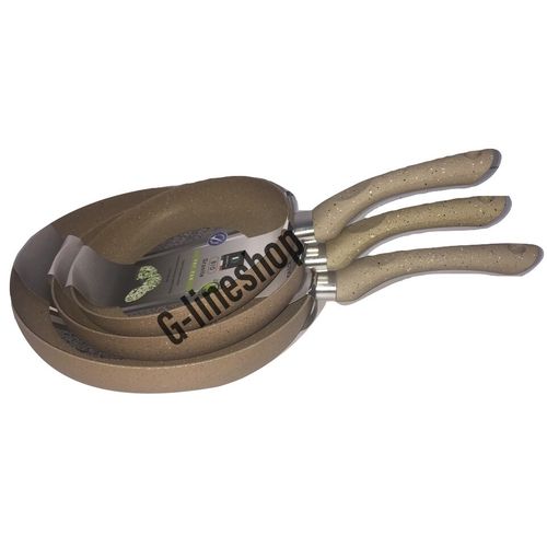 Delmonti Pack 3 Poêle En Granit anti adhésive  22cm,24cm et 26cm jaune
 Fiche Technique et Prix au Maroc