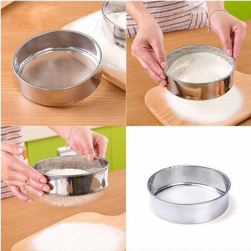 Ensemble de 6 pièces Tamis à farine en maille en acier inoxydable, passoire, cuisson de gâteaux, outils de cuisine
 Fiche Technique et Prix au Maroc