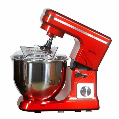 Itimat Robot pétrin pâtissier multifonction 5 litre , 6 vitesse , 1000w rouge
 Fiche Technique et Prix au Maroc