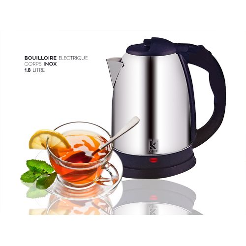 Kenz Bouilloire Electrique Corps Inox 1,8 L Puissante Prix Pas Cher
 Fiche Technique et Prix au Maroc